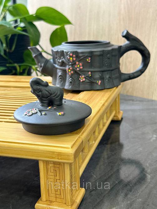Чайник заварювальний ісинська глина 700 мл "Процвітання" темний Т2586-1 Київ - фото 2