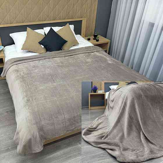 Плед-покривало Decorator WellSoft 180х210 см однотонний Світло-сірий (87-272) Київ