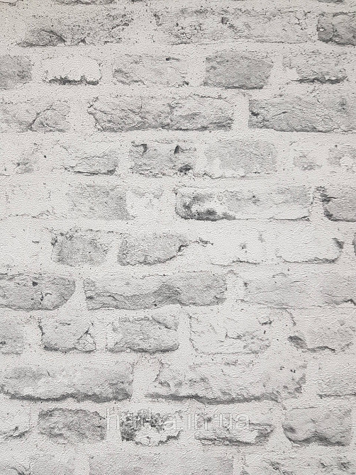 Обои виниловые на флизелине AS creation The Bos 0.53х10 под кирпич структурные белые серые Киев - изображение 2
