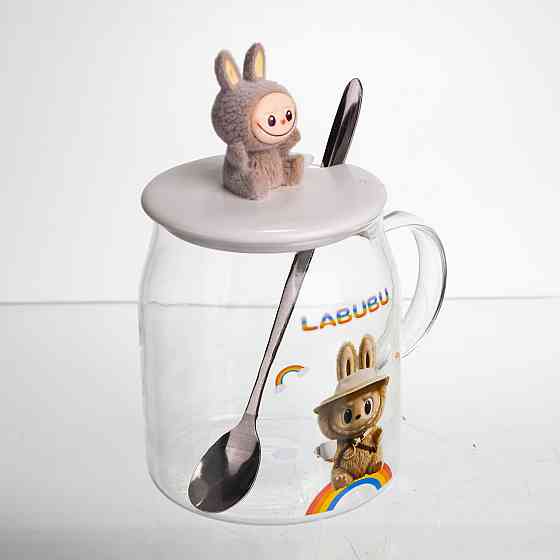 Новогодняя стеклянная чашка 