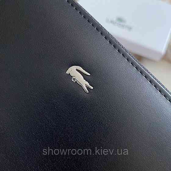 Мужской кошелек клатч на молнии Lacoste (1719) Киев