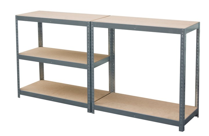 Стеллаж металлический 180х90х40 см 5 полок, нагрузка - 175 кг на полку (Серый) Польша Киев - изображение 2