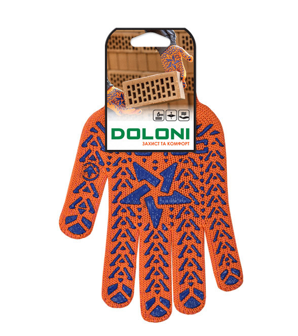 Рукавички робочі трикотажні Doloni Зірка 564 з ПВХ малюнком р.10 Рівне - фото 3
