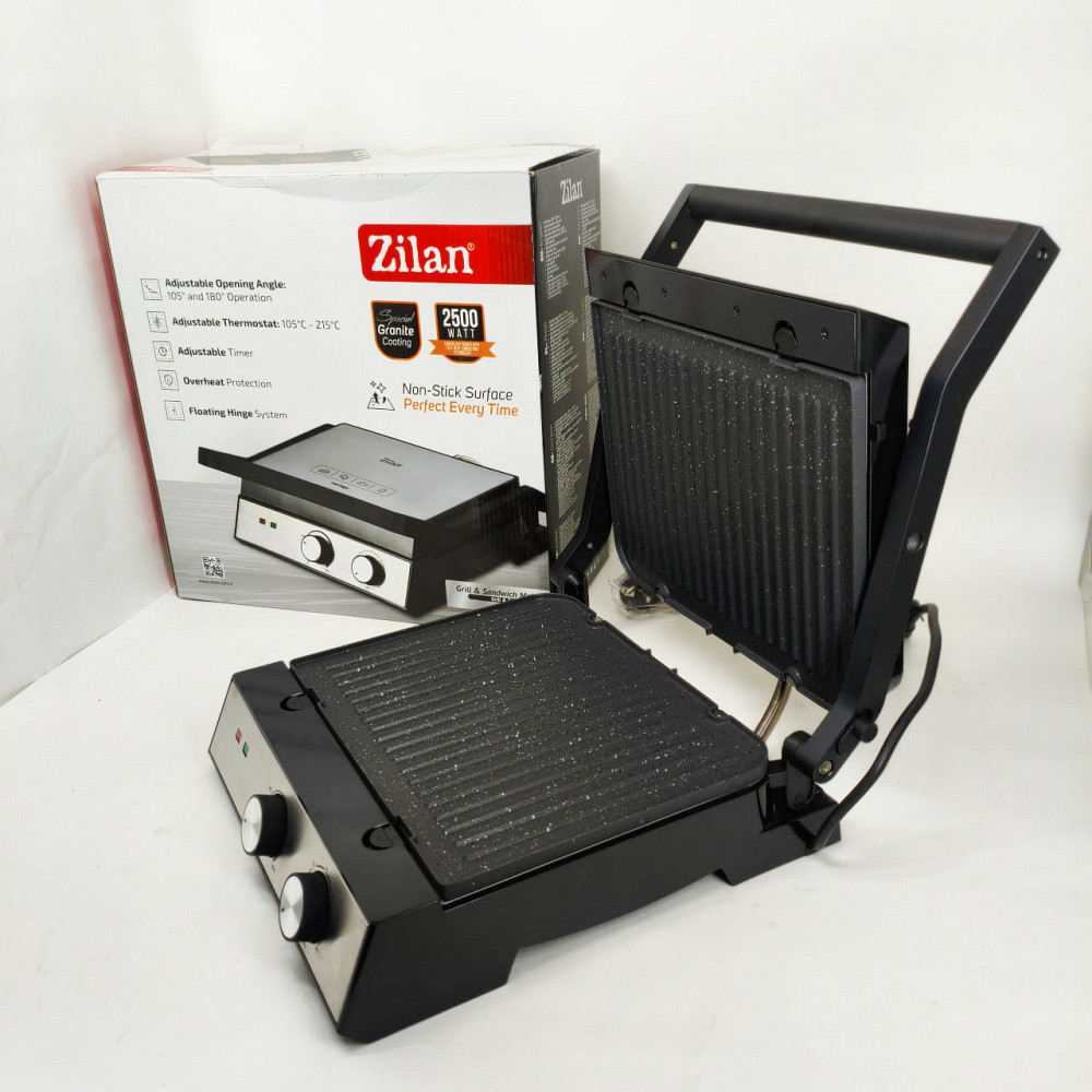 Электрический гриль с прижимом для сэндвичей, Гриль двухсторонний контактный, Грильница для стейков OY-72 Львов - изображение 11