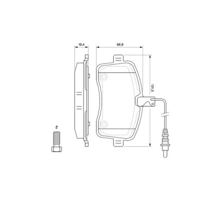 Гальмівні колодки Bosch 0 986 494 097 Вінниця - фото 4
