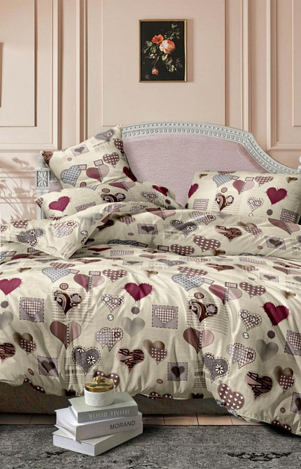 Постельное белье 3D | Полуторный и Двуспальный комплект | Цветы с бабочками | Мягкая и яркая Киев - изображение 2