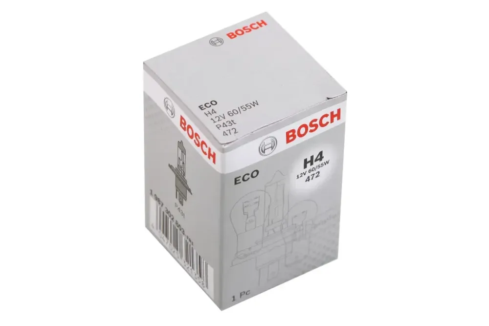 Лампа галогована 12 у H4/P43t Bosch 60/55 Eco Вінниця - фото 4