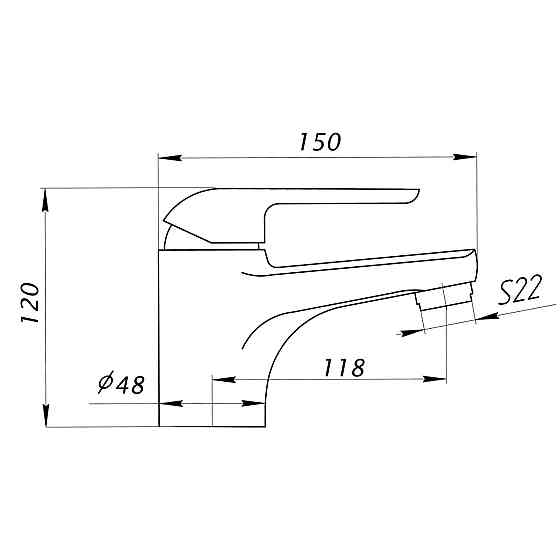 Змішувач для умивальника BRAVO BO-00-101 термостійкий ABS пластик (000024352) Київ