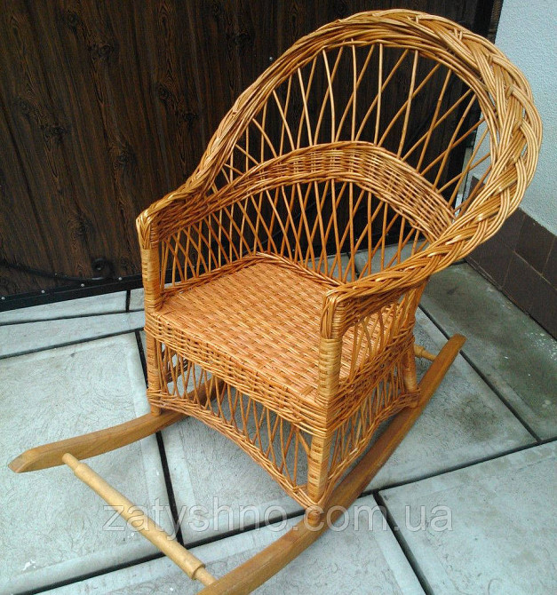Дитяче плетене крісло гойдалка Київ - фото 4