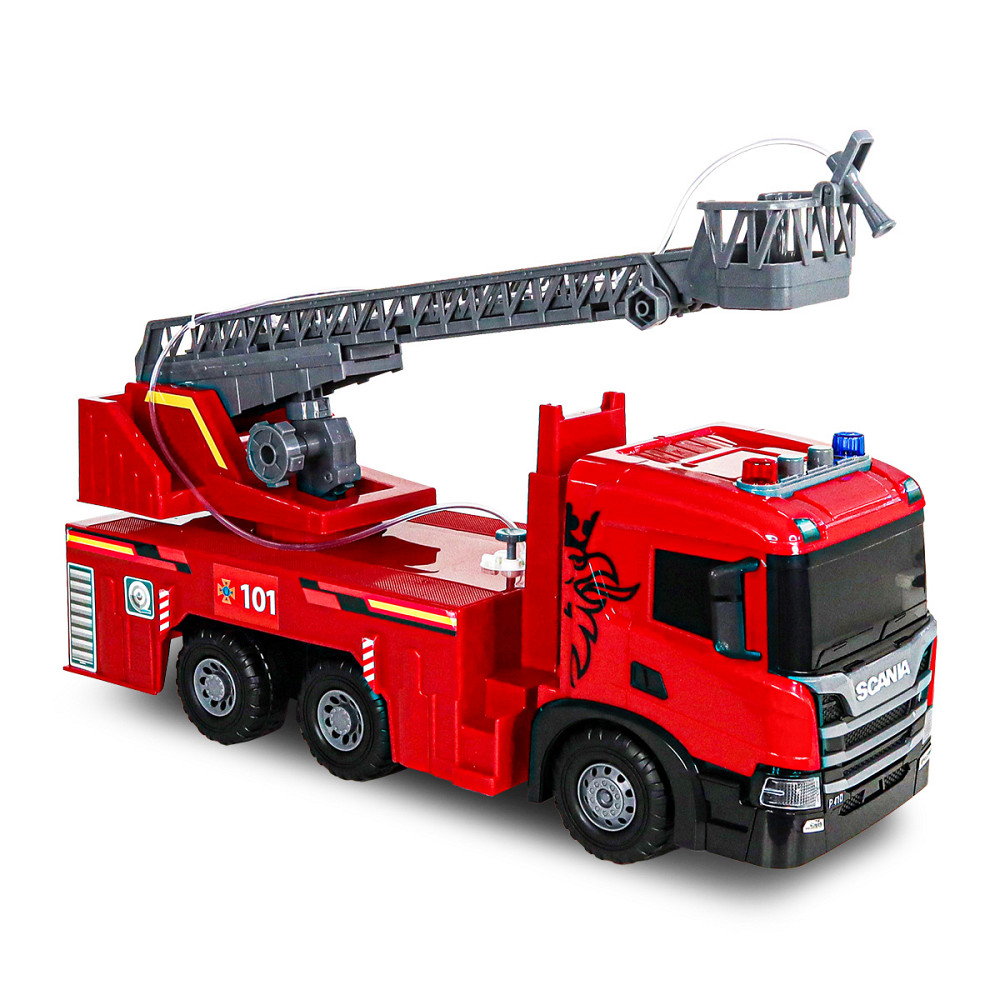 Автомодель серії Super Big Truck – Пожежна машина Scania (світло, звук, функ. води) Днепр - изображение 11