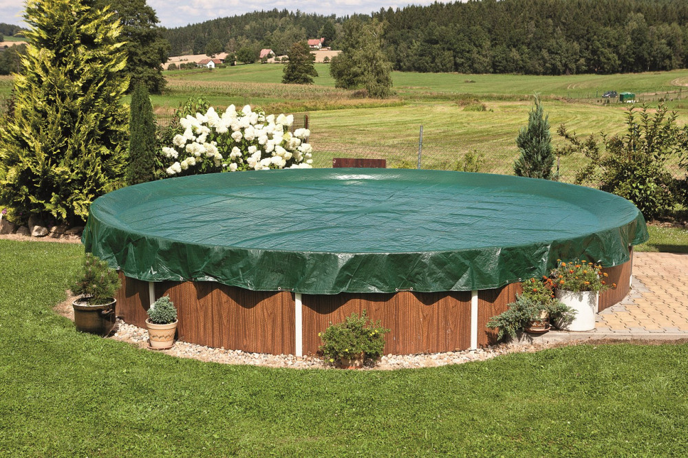 Захисне покриття для круглого каркасного басейну (Debris cover 5.5 м) Київ - фото 1