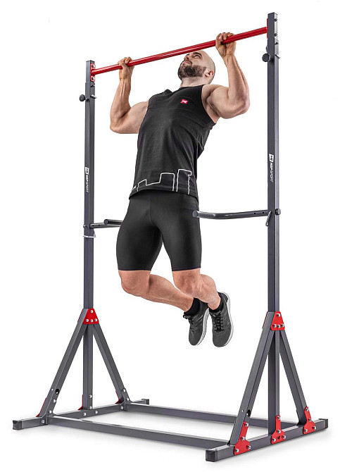 Підлоговий турнік із регульованою висотою багатофункціональний до 200 кг бруси для дому та спортзалу HS-1015K Київ - фото 6