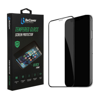 Стекло защитное BeCover Apple iPhone 14 Plus Black (707971) Винница - изображение 1