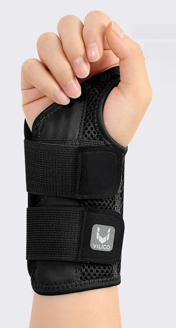 Ортопедичний фіксатор зап’ястя з шиною Heal надійна підтримка при болю та травмах, L-XL (> 22см), правий чорний Николаев - изображение 1