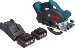 Электрическая пилка Bosch GKM 18V-50 Professional akumulatorowa pilarka tarczowa do metalu 18 V 136 mm bezszczotkowa + 2x Киев - изображение 1