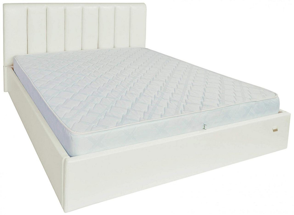 Кровать Двуспальная Sanam Comfort 180 х 190 см Лаки White С подъемным механизмом и нишей для белья Белый Днепр - изображение 11