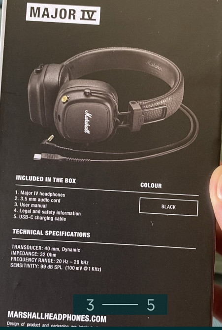Наушники: Marshall Major 4 New. Харків - фото 3