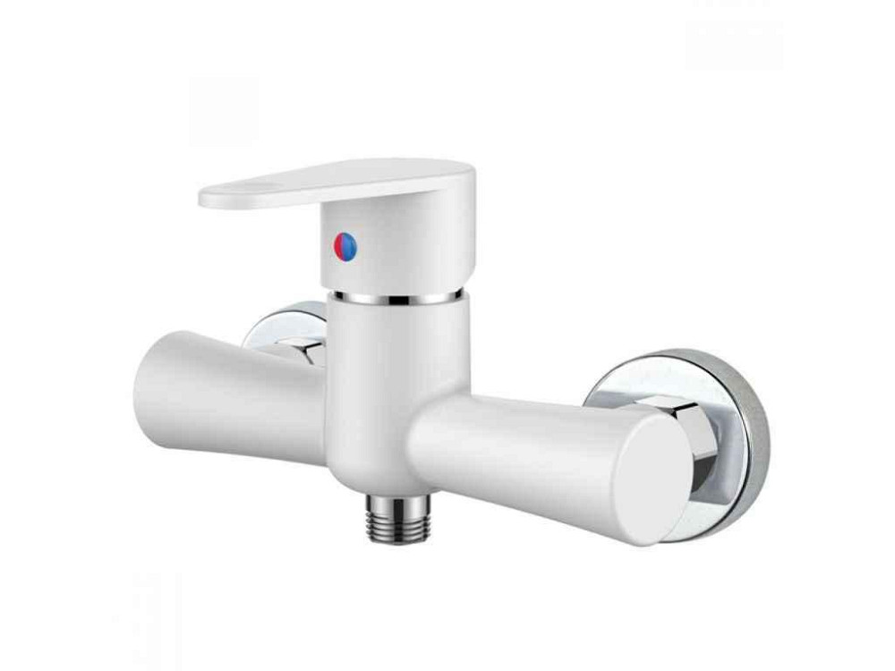 Смеситель для душа VEGA-003 WHITE (без шланга и лейки) белый ТМ PLAMIX Киев - изображение 1