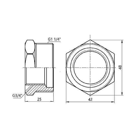 Футорка Thermo Alliance Forte 1" 1/4х3/4" НВ SF3743220 Київ
