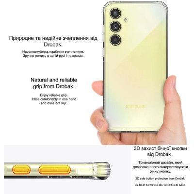 Чехол для мобильного телефона Drobak Acrylic Case with Airbag Samsung Galaxy S23 FE Camera cover (949429) Винница - изображение 4