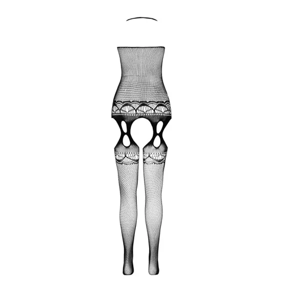 Бодистокинг Passion ECO BS006 white, с доступом, халтер, имитация подвязок Львов