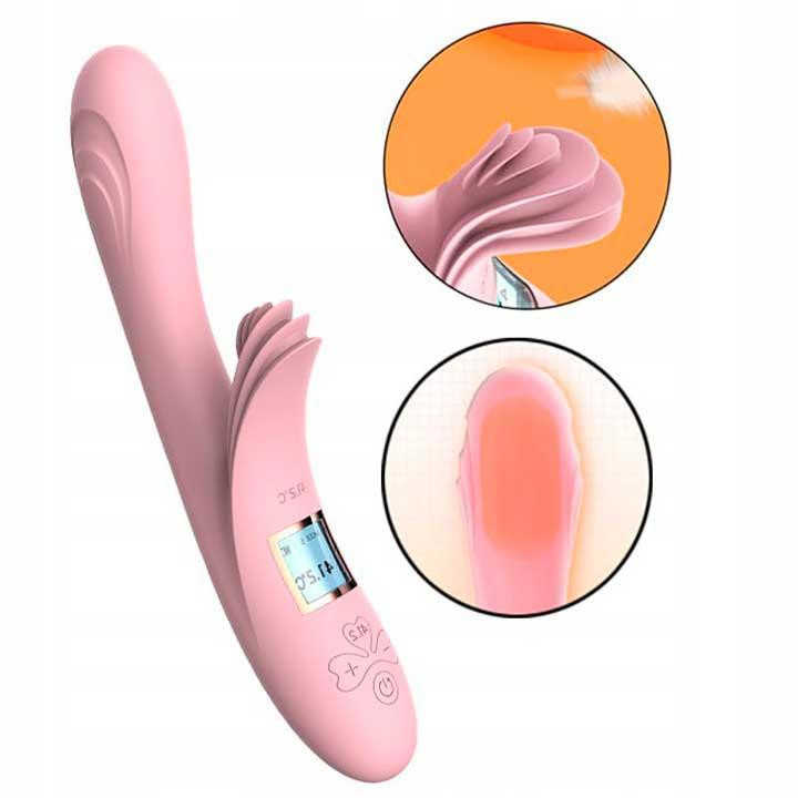 Вібратор кролик із підігрівом LILO рожевий Вінниця - фото 8