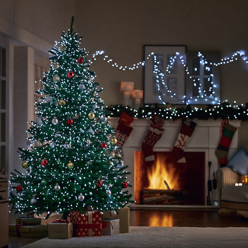 Уличная гирлянда 30м, 300 LED, черный провод, белый свет Киев - изображение 2