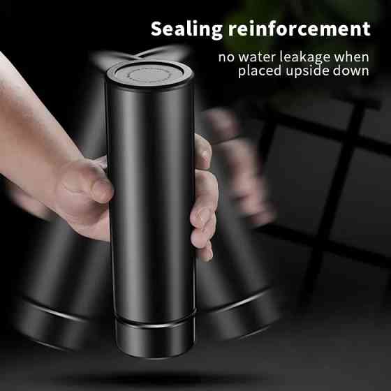 Термос с термометром, Термокружка для школьников, Термос для теплых напитков Термочашка чая IM-94 Львов