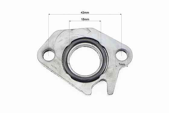 Прокладка патрубка карбюратора Honda DIO AF34 / 35 (пластмас) d-18mm + манжет Бершадь