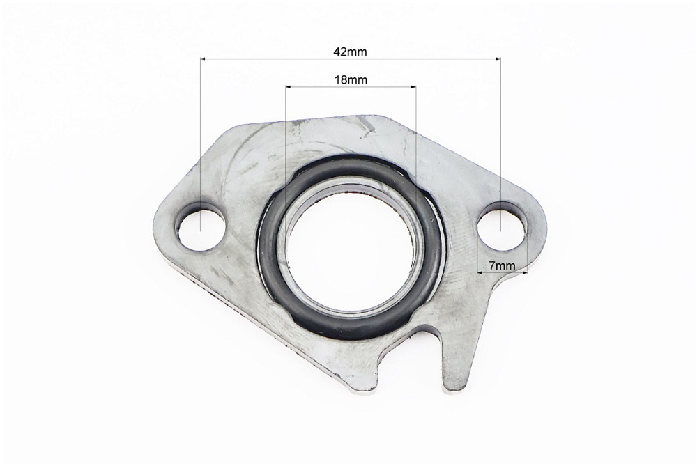 Прокладка патрубка карбюратора Honda DIO AF34 / 35 (пластмас) d-18mm + манжет Бершадь - фото 2