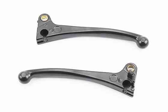 Важелі керма лівий, правий к-кт 2шт (барабан. гальмо) Honda DIO, чорні Київ