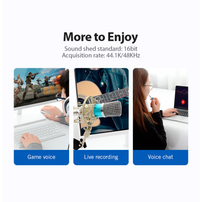 Звукова плата Vention Audio USB 1х3,5mm jack 4pin Metal (OMTP-CTIA) (CDLH0) Вінниця - фото 2