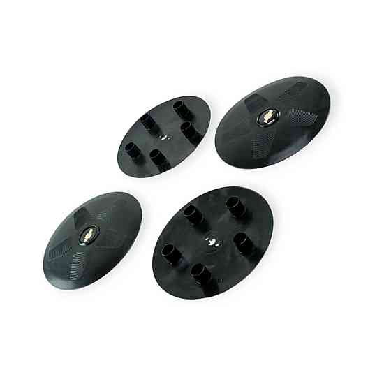 Ковпаки малі ВАЗ 2123 (на 5 болтів) чорні із силіконовою емблемою Chevrolet (4шт) колісні Мукачево