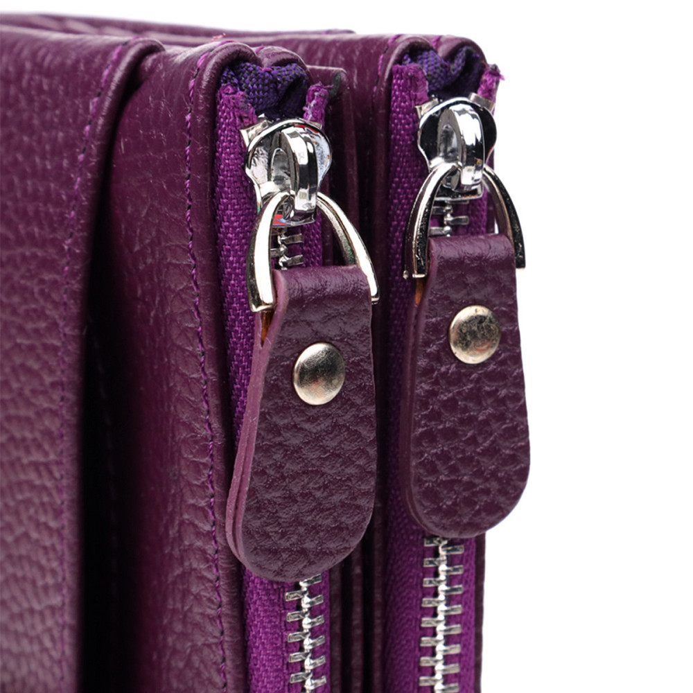 Яскравий жіночий гаманець з натуральної шкіри CANPELLINI 20873_1 Фіолетовий Київ - фото 6