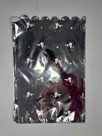 Пакет із малюнком для пакування подарунків (25*40) No427 (10) фольгований (ажурний) "Квітковий розпис" (100 Харків