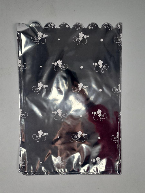 Пакет із малюнком для пакування подарунків (25*40) No427 (10) фольгований (ажурний) "Квітковий розпис" (100 Харків - фото 2