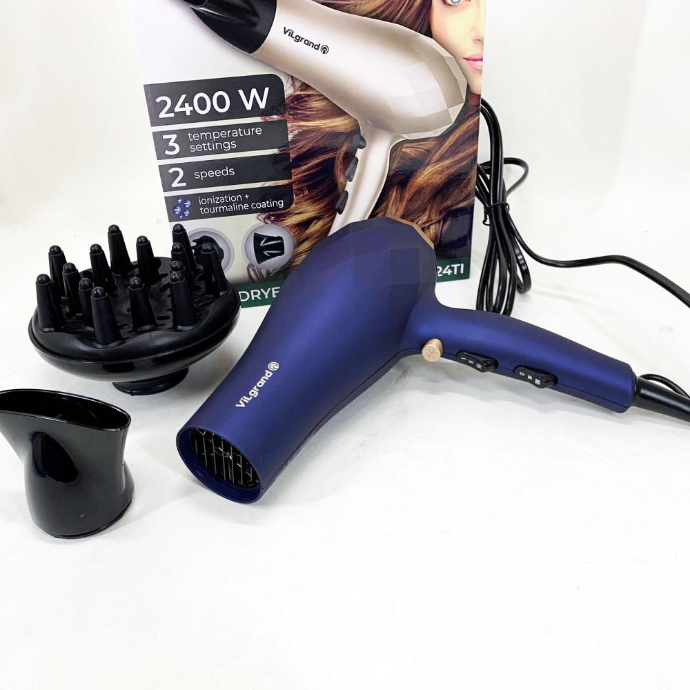 Електричний фен для укладання VILGRAND, Фен з холодним і теплим режимами побутовий для волосся NO-25 Львів - фото 2