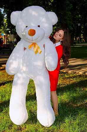 М'яка  іграшка подарунок на 8 березня плюшевий ведмедик Рафаель 200 см Білий Тернопіль