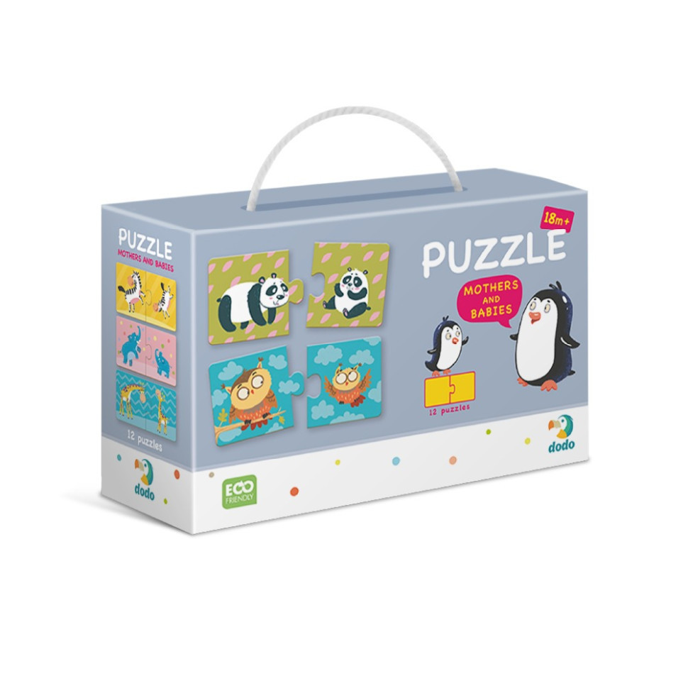 Дитячий пазл Мама і Малюк DoDo 300150, 12 пазлів по 2 елементи Вінниця - фото 1