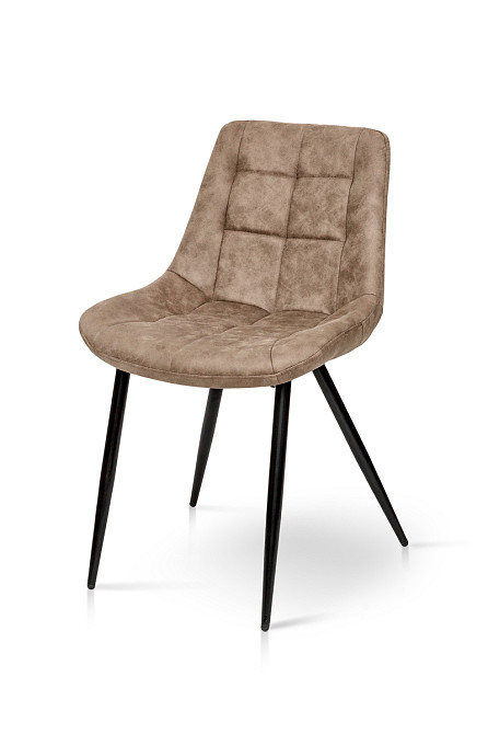 Стілець Крокус чорний / мікрофібра капучіно Київ - фото 2