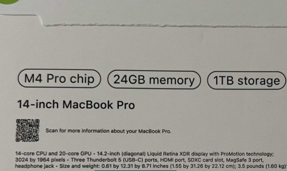 Ноутбук MacBook Pro 14" M4 Pro/ 24/ 1Tb. Київ - фото 1