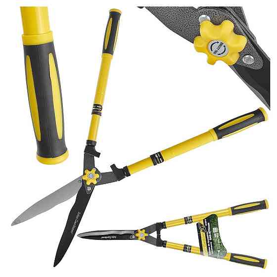 Кущоріз для живоплоту "JohnGardener"  з телескопічними ручками  200 / 640-870мм Стрый