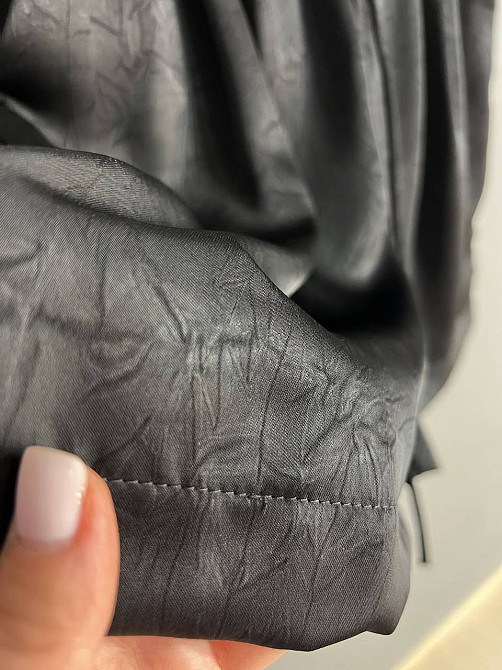 Шорти жіночі A-N 25175 вільний крій шовкові жатка талія на резинці шнурок короткі чорні, чорний, L Київ - фото 17