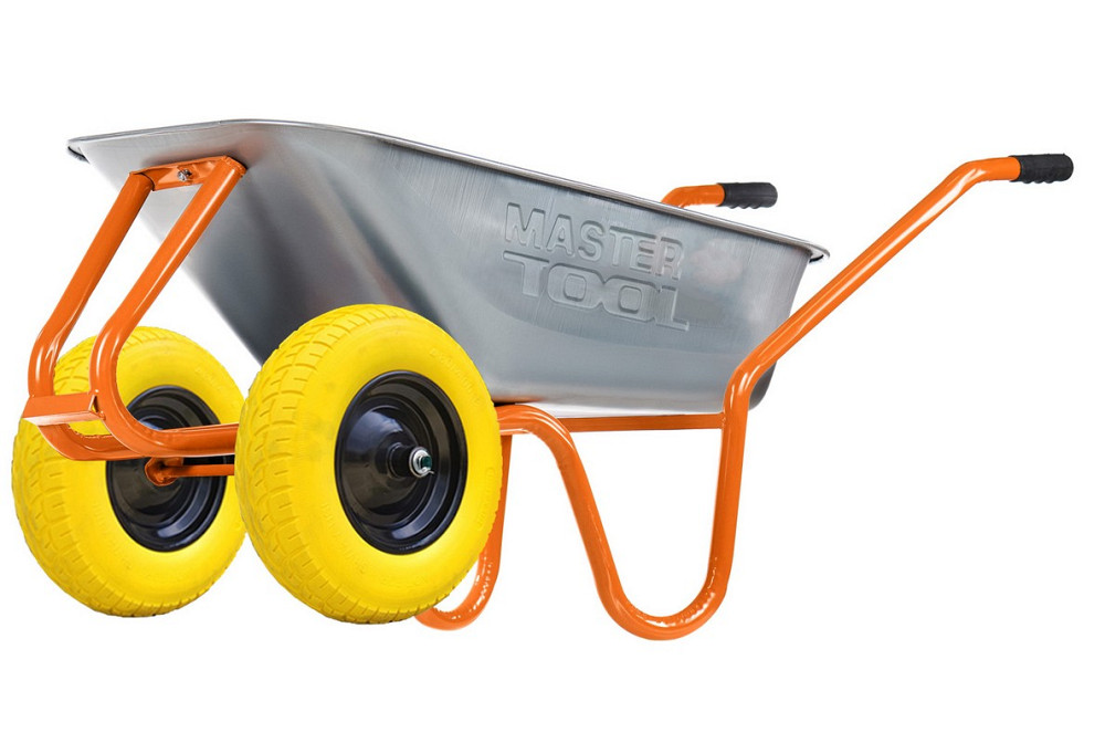MASTERTOOL Тачка садово-будівельна MASTERTOOL REINFORCED D-22 двоколісна 100 л/230 кг колесо по Киев - изображение 2