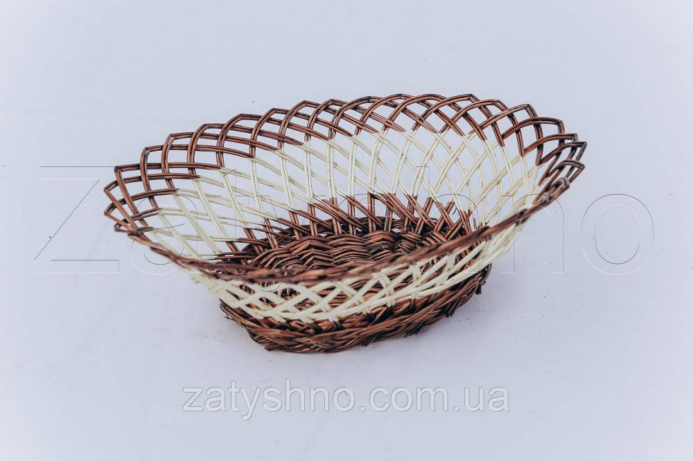 Цукерниця плетена | цукерниця з лози| тарілка плетена з лози Київ - фото 8