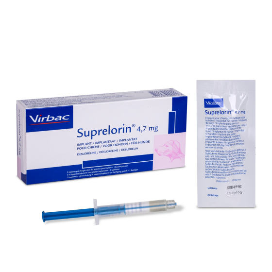 Virbac Suprelorin (Вірбак Супрелорин) імплантат для тимчасового безпліддя в самців собак, котів і тхорів 4.7 мг Запоріжжя