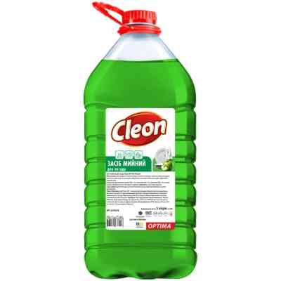 Средство для ручного мытья посуды Cleon Яблоко 5 л (4820289450206) Винница
