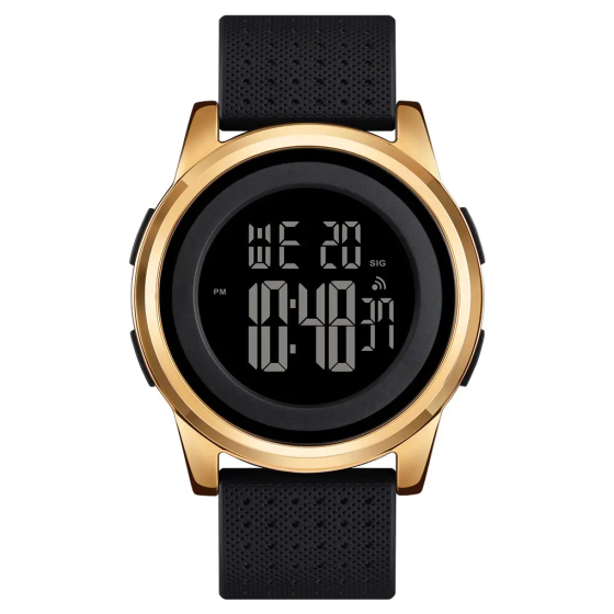 Чоловічий спортивний наручний годинник Skmei 1502 Золотистий Вінниця