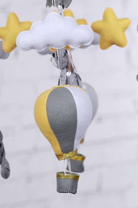 Дитячий музичний мобіль на ліжечко для немовлят WooolyWool «Тедді» з 35 мелодіями (М028) Київ - фото 4