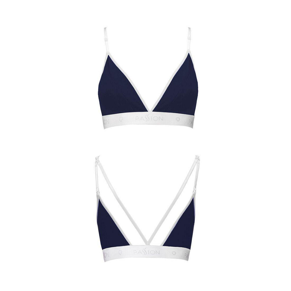 Спортивний топ з подвійними бретелями Passion PS007 TOP L, navy blue Sex Aura Київ - фото 5